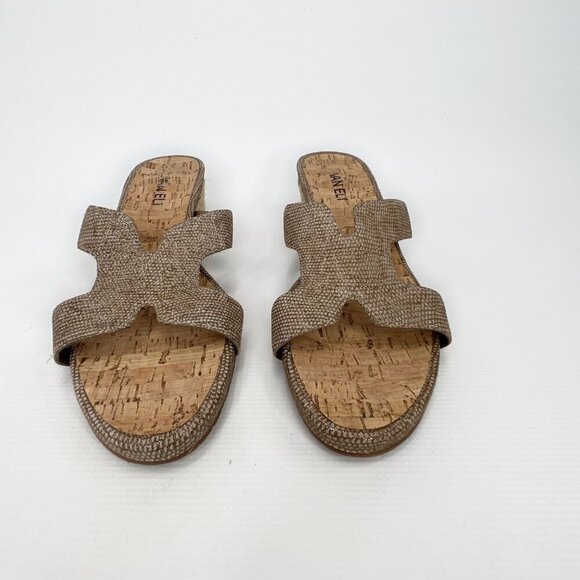 VANELI Open Toe Cork Jute Wedge Sandals 11 M - Picture 2 of 8